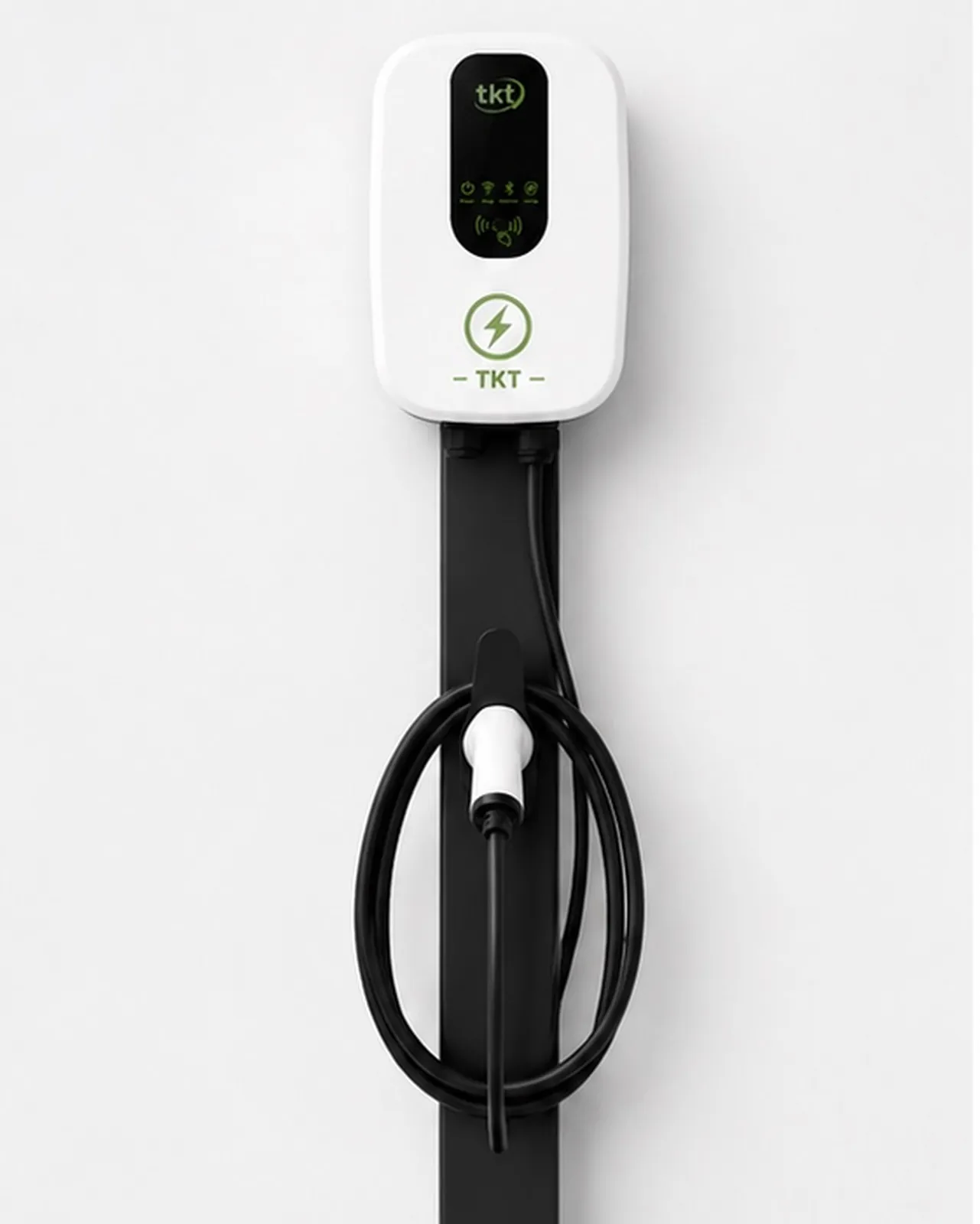 Carregador Comercial 22kW com Pedestal · Branco